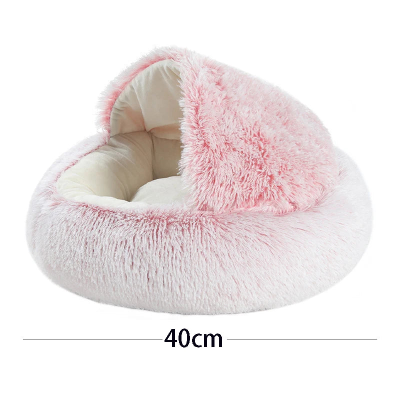 Cozy Winter Cat Nesting Bed