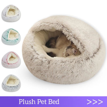 Cozy Winter Cat Nesting Bed